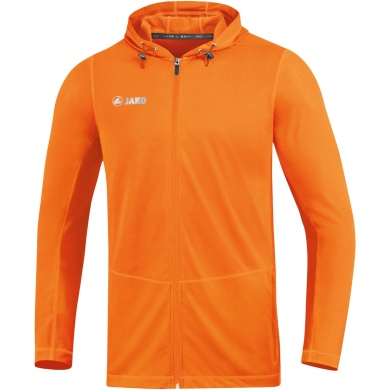 JAKO Running Jacket (Full-Zip Hooded Jacket) Run 2.0 neon orange Men